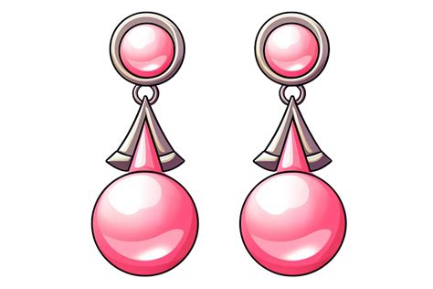 Earrings Clipart Graphic by Illustrately · Creative Fabrica