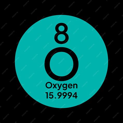 Premium Vector | Oxygen chemical element of the periodic table Vector isolated symbol O