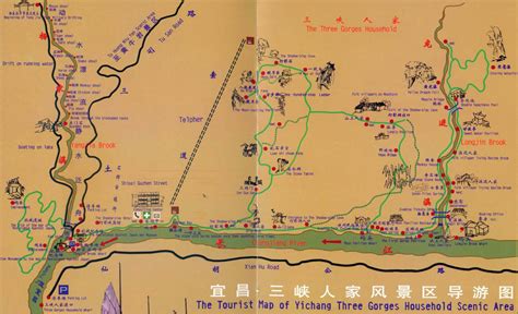 Yichang Map: Map of Yichang, China, Tourist map of Yichang Three Gorges Scenic Area, China Map ...