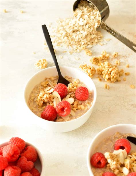 Overnight Oats without Yogurt - caramel and cashews