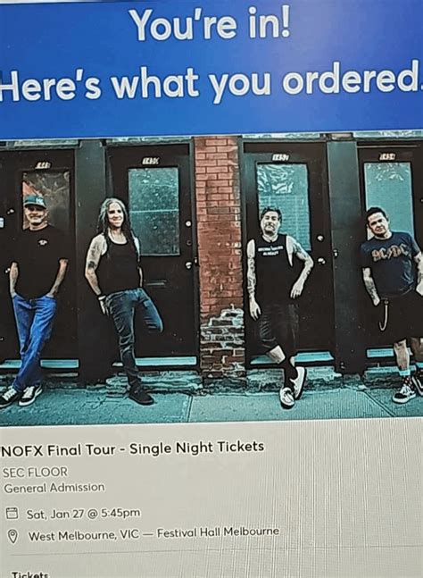 Wife to be bought us tickets to NOFX : r/punk