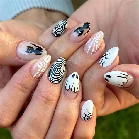 30 Best Ghost Nail Design Ideas You Should Check