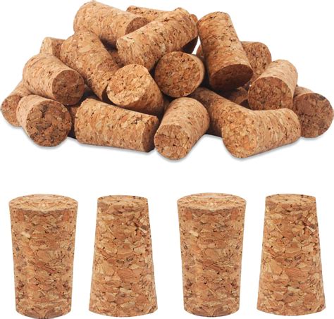 Amazon.com: MAGICLULU 20Pcs Tapered Cork Plugs Wood Wine Bottle Corks ...