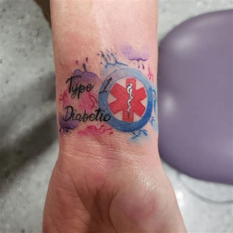 Diabetes Medical Symbol Tattoo