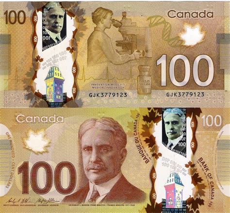 New Canadian 100 Dollar Bill