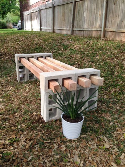 DIY Cinder Block Bench - Fab Everyday