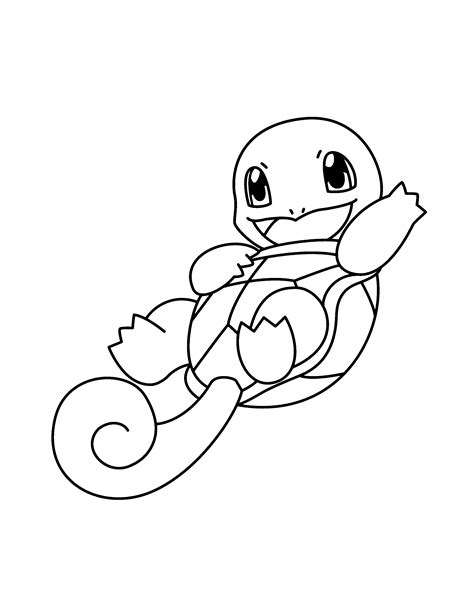 Squirtle coloring pages to download and print for free