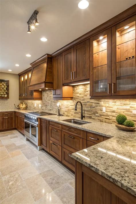 21+ Stylish Backsplash Ideas with Granite Countertops | Kitchen ...