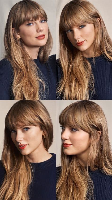 Pin de Wolf em Quick Saves | Cabelo com franja, Cabelo da taylor swift ...
