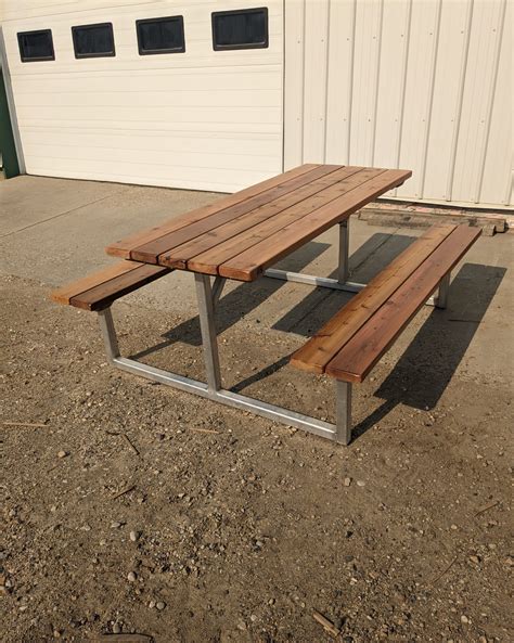 Metal Picnic Table Frame Pilot Rock Picnic Table Frame Kit, Model#
