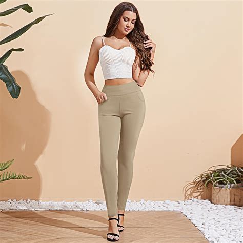 Pants for Women, Comfort Stretch Skinny Slim Dress Pants, Skinny High ...