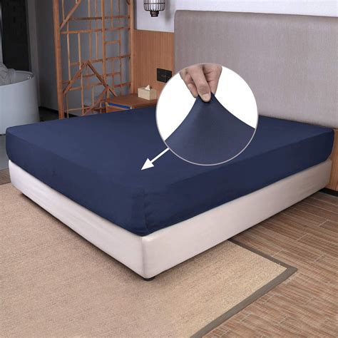 CUDUCA-Twin Size Fitted Sheet Only - 4-Way Stretch Knit, Snug Fit ...