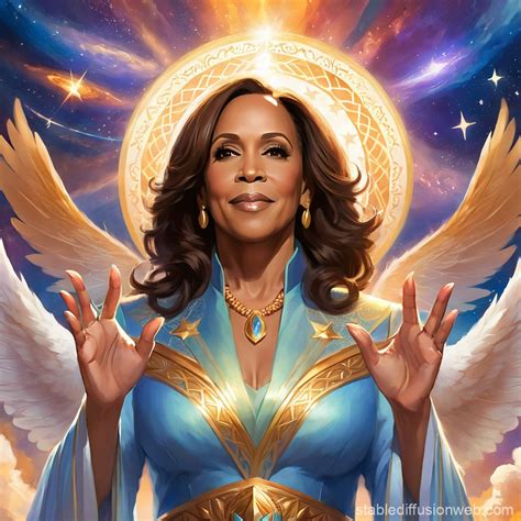 Kamala Harris Wins Election with Goddess Help | Stable Diffusion Online