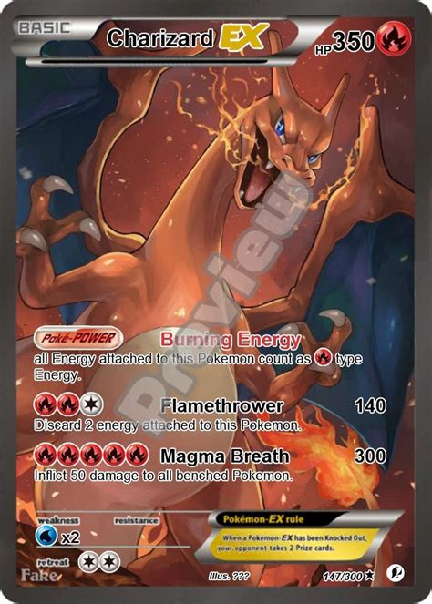 Charizard Ex Pokemon Card - Etsy