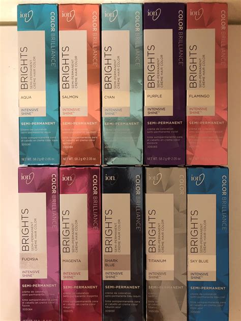 Ion color brilliance chart - startgc