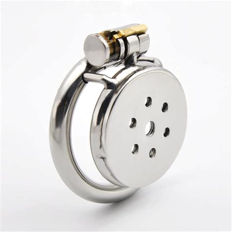 Amazon.com: Stainless Steel Flat Chastity Lock Anti-Escape for Men ...