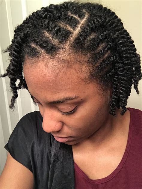 Flat Twist Two Strand Twists Hairstyle