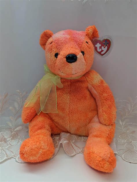 Ty Beanie Buddy - Tangerine The Bear (Terry Cloth Version) 10in ...