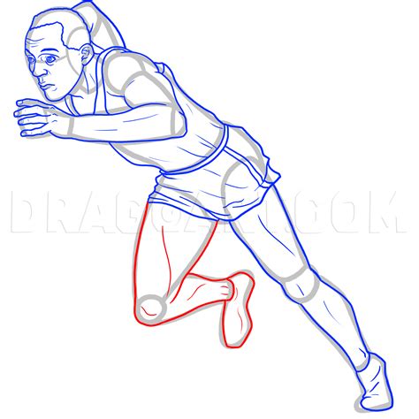 How To Draw Jesse Owens, Drawing, Step by Step, by MichaelY - DragoArt