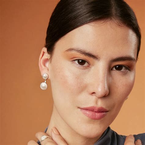 SAMANTHA SILVER MEDIUM EARRINGS FILIGREE | OLMOX JEWELRY