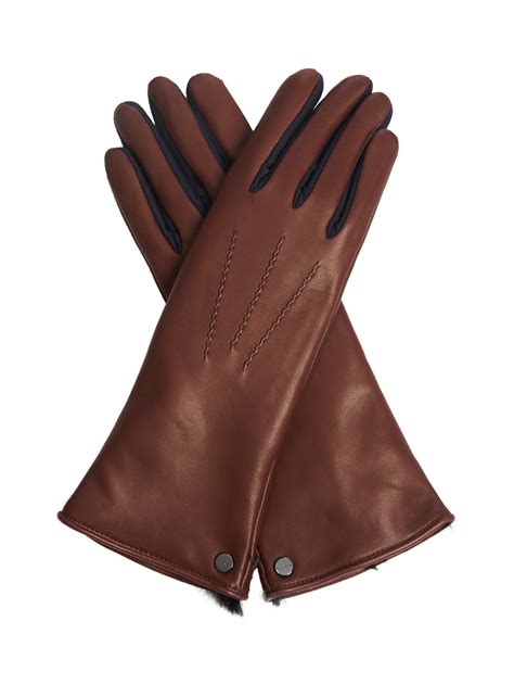 Mens Brown Leather Fur Lined Gloves at Michael Brehm blog