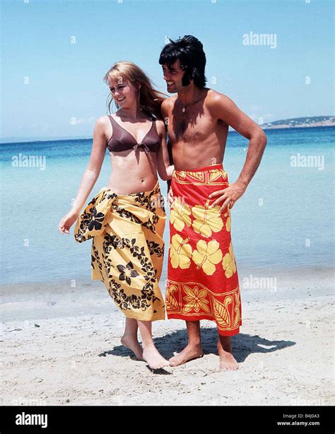 George Best football player and Susan George actress on holiday in ...