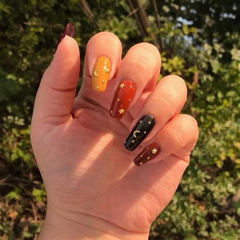 Fall Acrylic Nails, Autumn Nails, Pretty Acrylic Nails, Nails Design ...
