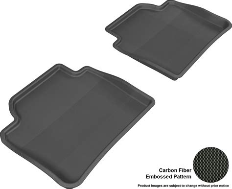 3D MAXpider L1BM03721509 Floor Mat Set; Black; Carbon Fiber Texture ...