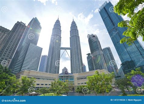Petronas Twin Tower in Kuala Lumpur Capital of Malaysia Stock Photo ...