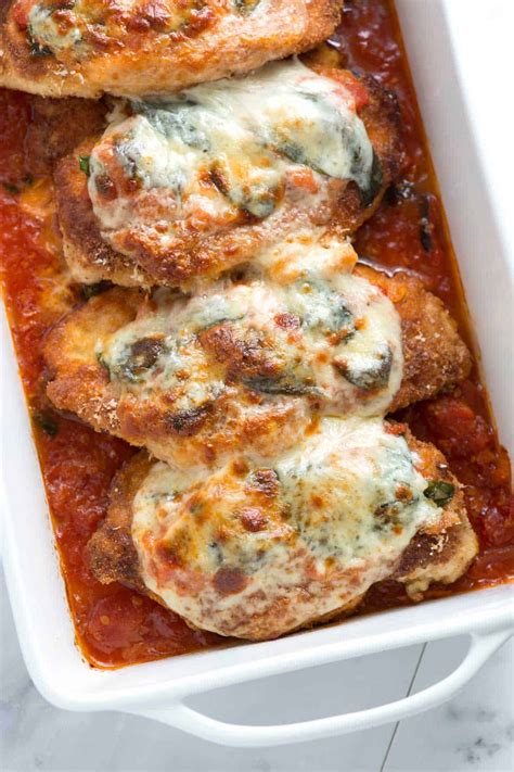 Easy Oven Baked Chicken Parmesan Recipe - OFNW