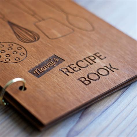 Personalized Recipe Binder Book Cook Book Personalized Journal Notebook ...
