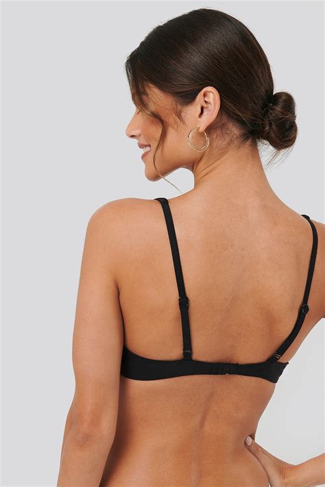 Wide Wire Bikini Bra Negro | na-kd.com
