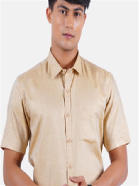 Buy Ramraj Men Orange Formal Shirt - Shirts for Men 18054280 | Myntra