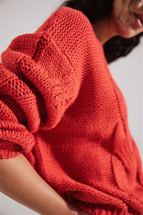 Chunky Knitted Sweater Red | NA-KD