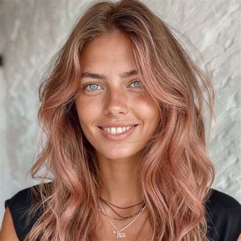 magnific mVguyoBxhaVdzPABItdt Rose Gold Blonde Highlights on Brown Hair ...