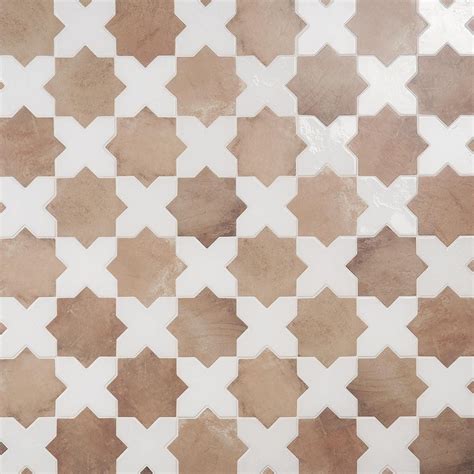Malta Star & Cross Porcelain Tile Matte & Polished 6x6 | Star cross ...