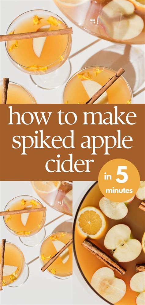 Easy Spiked Apple Cider Batch Cocktail Recipe | Recipe | Apple cider ...