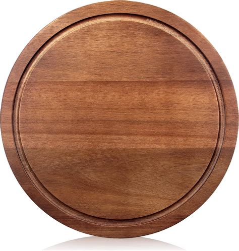 Round Acacia Wood Cutting Boards for Kitchen Meat Best Wooden ...