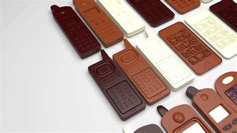 Chocolate Cell Phones Set 3D model - TurboSquid 1821637