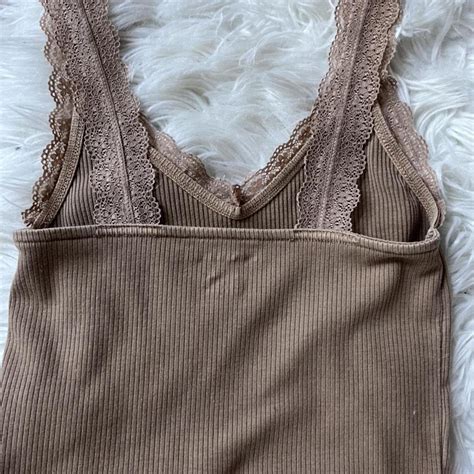 American Eagle Outfitters Women's Brown and Tan Vests-tanks-camis | Depop