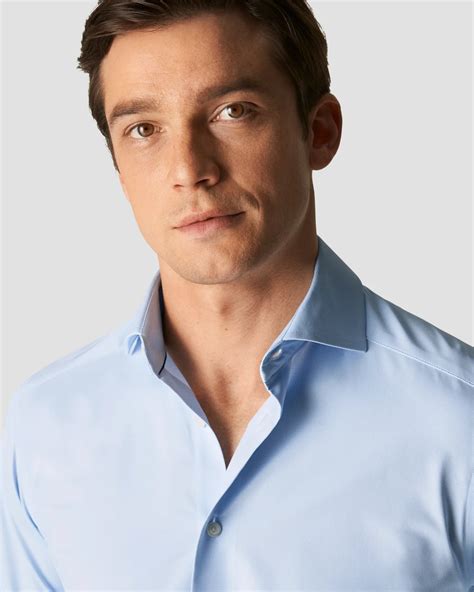 Solid Four-Way Stretch Shirt - Eton