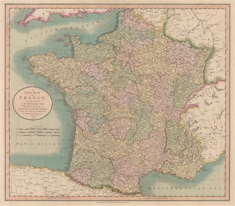John Cary, France prior to the French Revolution, 1806 | The Map House