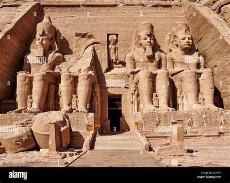 Great Temple of Ramesses II, Abu Simbel temples, Egypt, Africa Stock Photo - Alamy