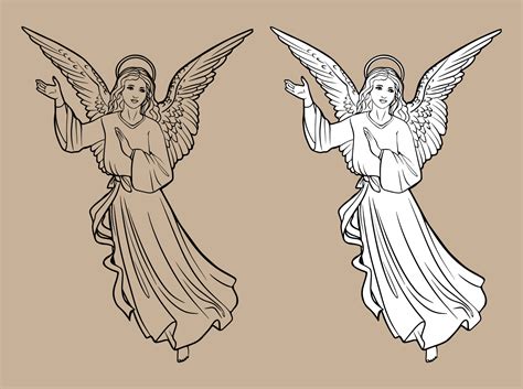 Christmas Angel Drawing at Patrice Hassinger blog