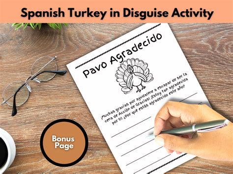 Turkey In Disguise In Spanish | Fanny Printable