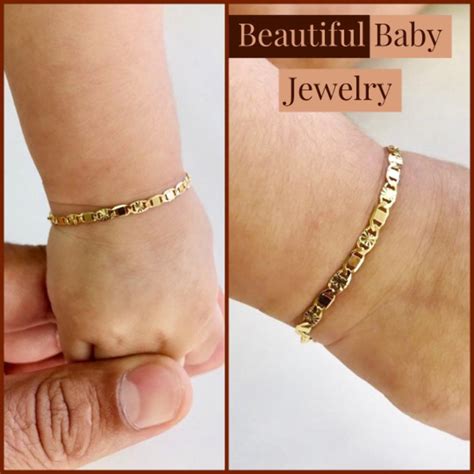 Gold Filled Valentino Link Bracelet for Newborn Infant Boys/Girls ...