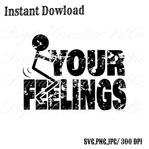 Fuck Your Feeling Svg Distressed adult Humor Svg Fck Your - Etsy
