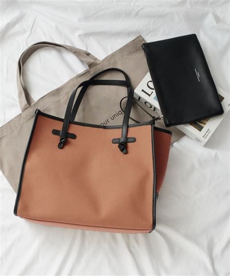 Borsa Shopping Marcella Di Gianni Chiarini In Tela E Pella Colore Corda-Militare - Elegante, Pratica, Con Manici In Pelle E Pochette Coordinata, 38x31x16 Cm