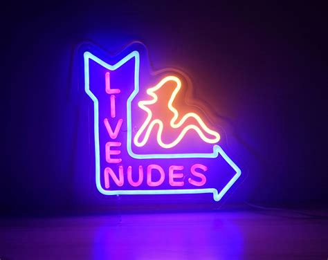 Live Nudes Neon Sign Lights Dancing Clubs Bar Strip Club - Etsy Hong Kong