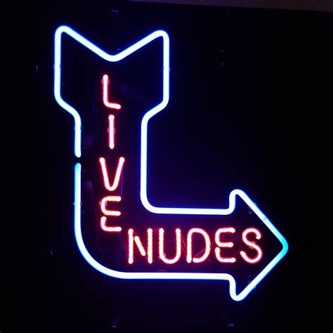 Live Nudes Neon Sign - Elite Home Gamerooms | Game Room Art